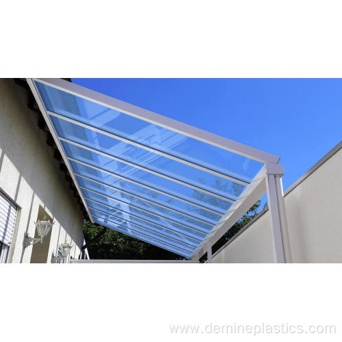 Anti scratch polycarbonate sheet awning panel